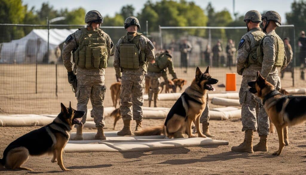 military working dogs training