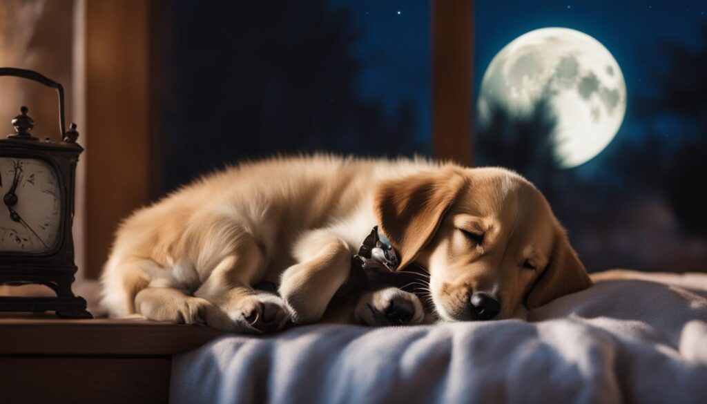 training a puppy to sleep peacefully